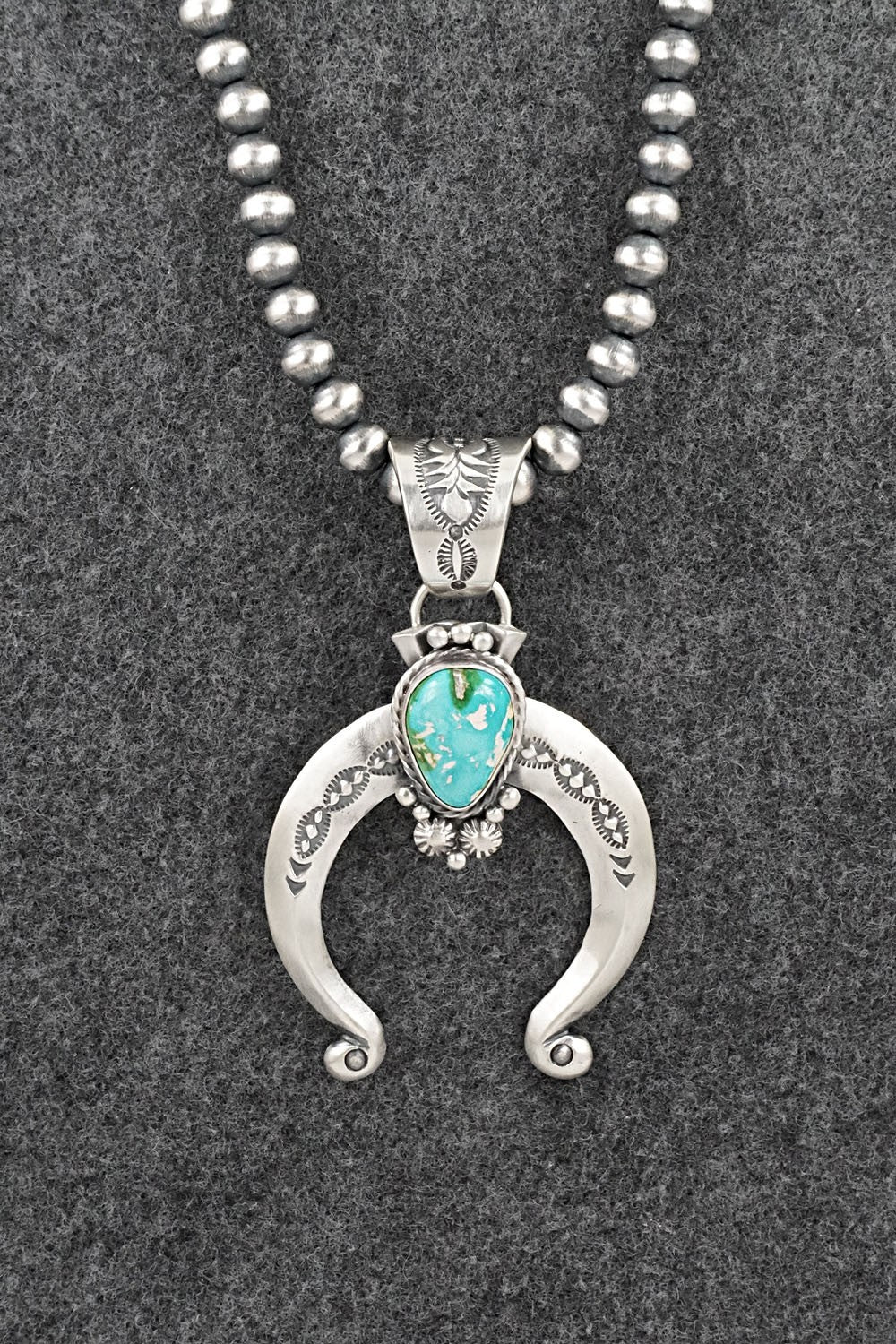 Turquoise & Sterling Silver Necklace - Samuel Yellowhair