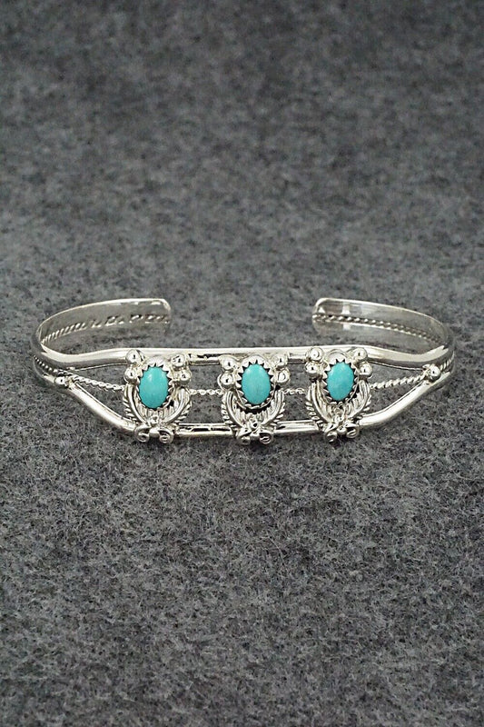 Turquoise & Sterling Silver Bracelet - Robert Martinez