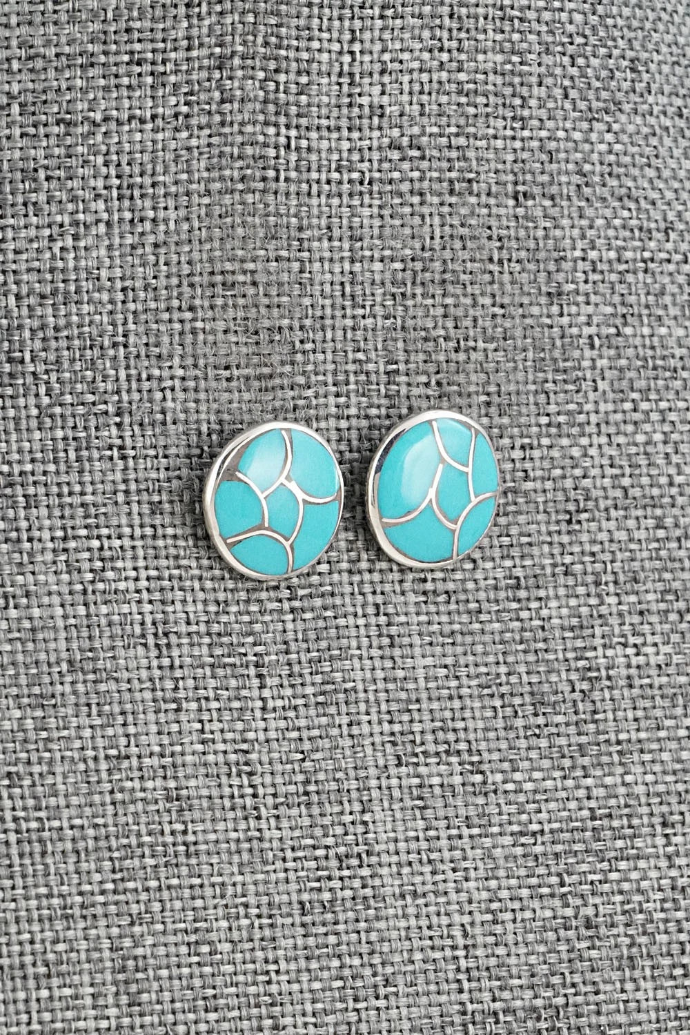 Turquoise & Sterling Silver Earrings - Orena Leekya