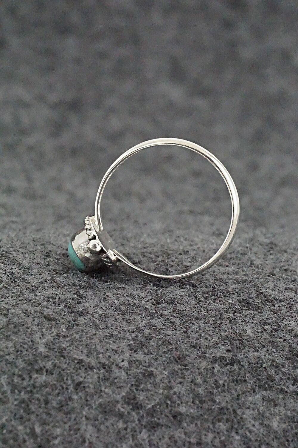 Turquoise & Sterling Silver Ring - Alice Rose Saunders - Size 6.75
