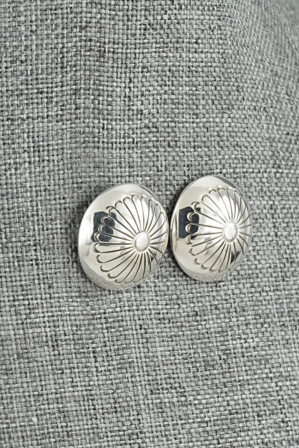 Sterling Silver Earrings - Marie Yazzie