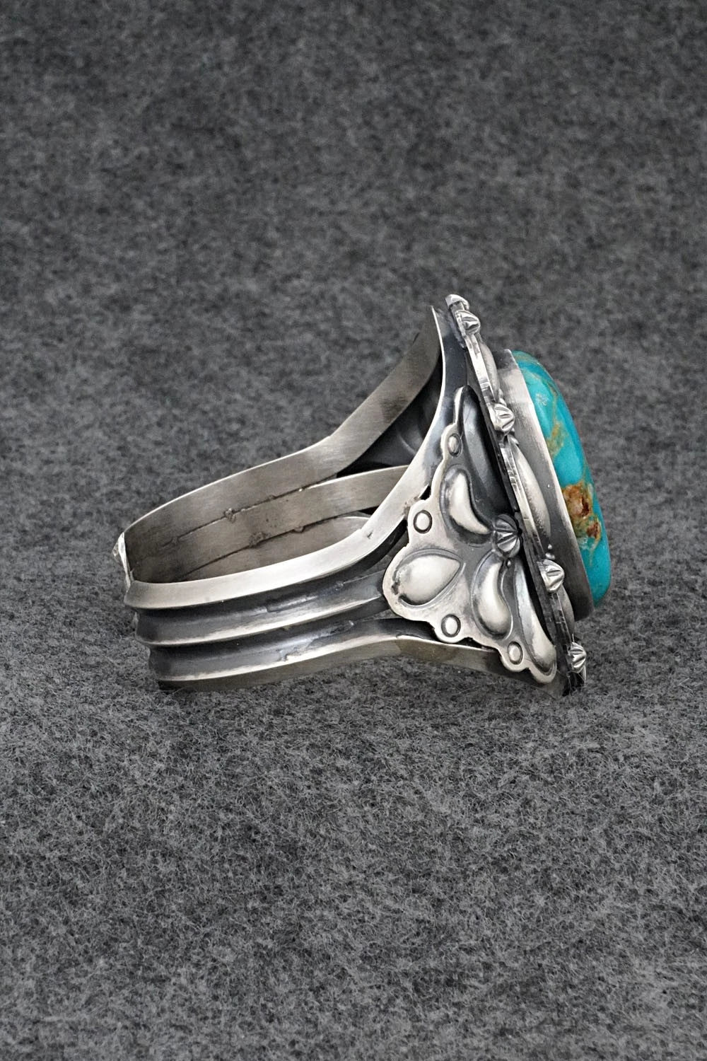 Turquoise & Sterling Silver Bracelet - Raymond Delgarito