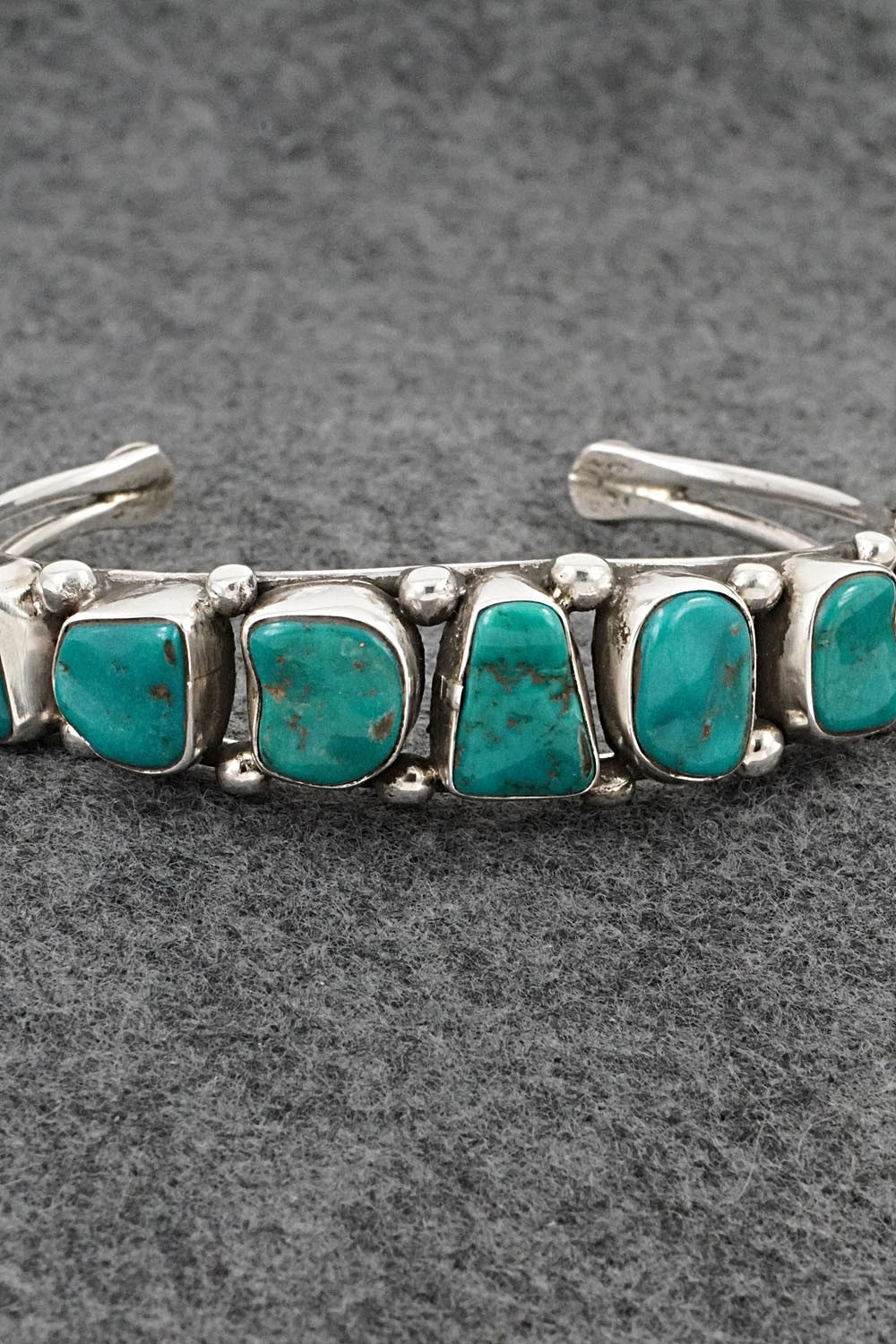 Turquoise & Sterling Silver Bracelet - Priscilla Reeder