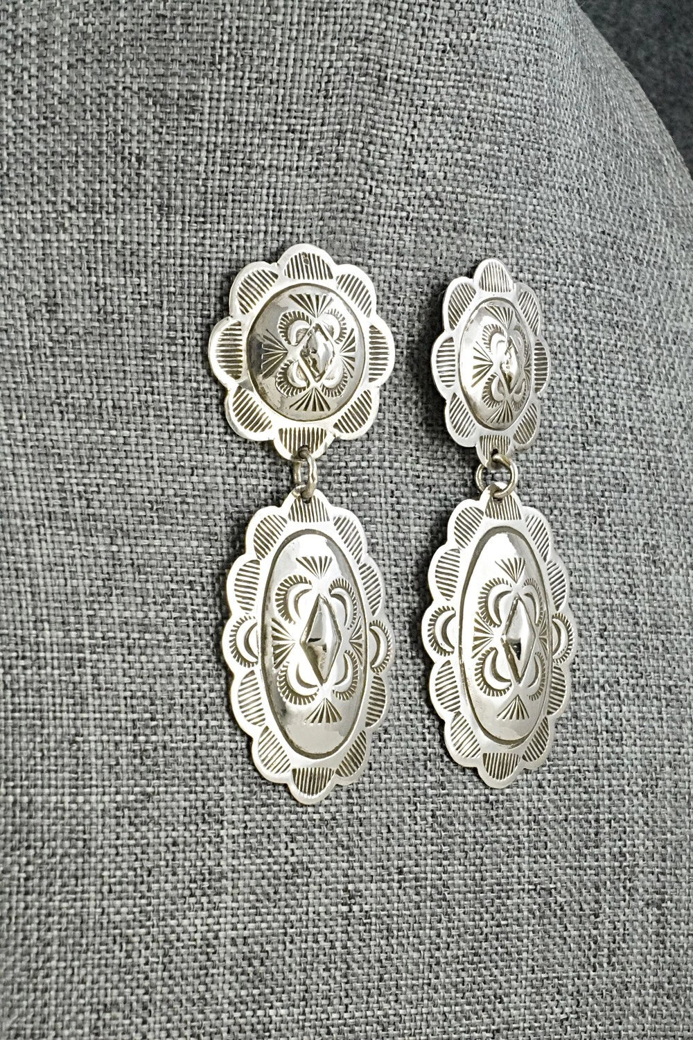 Sterling Silver Earrings - Bertha Begay