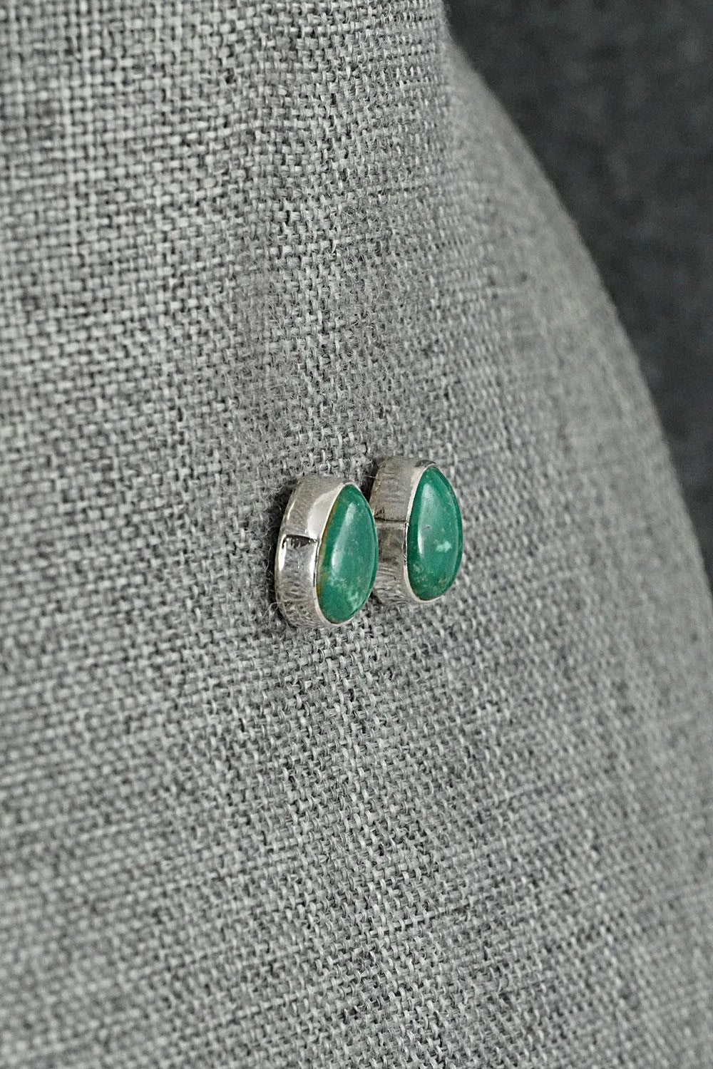 Turquoise & Sterling Silver Earrings - Rosemary Saunders