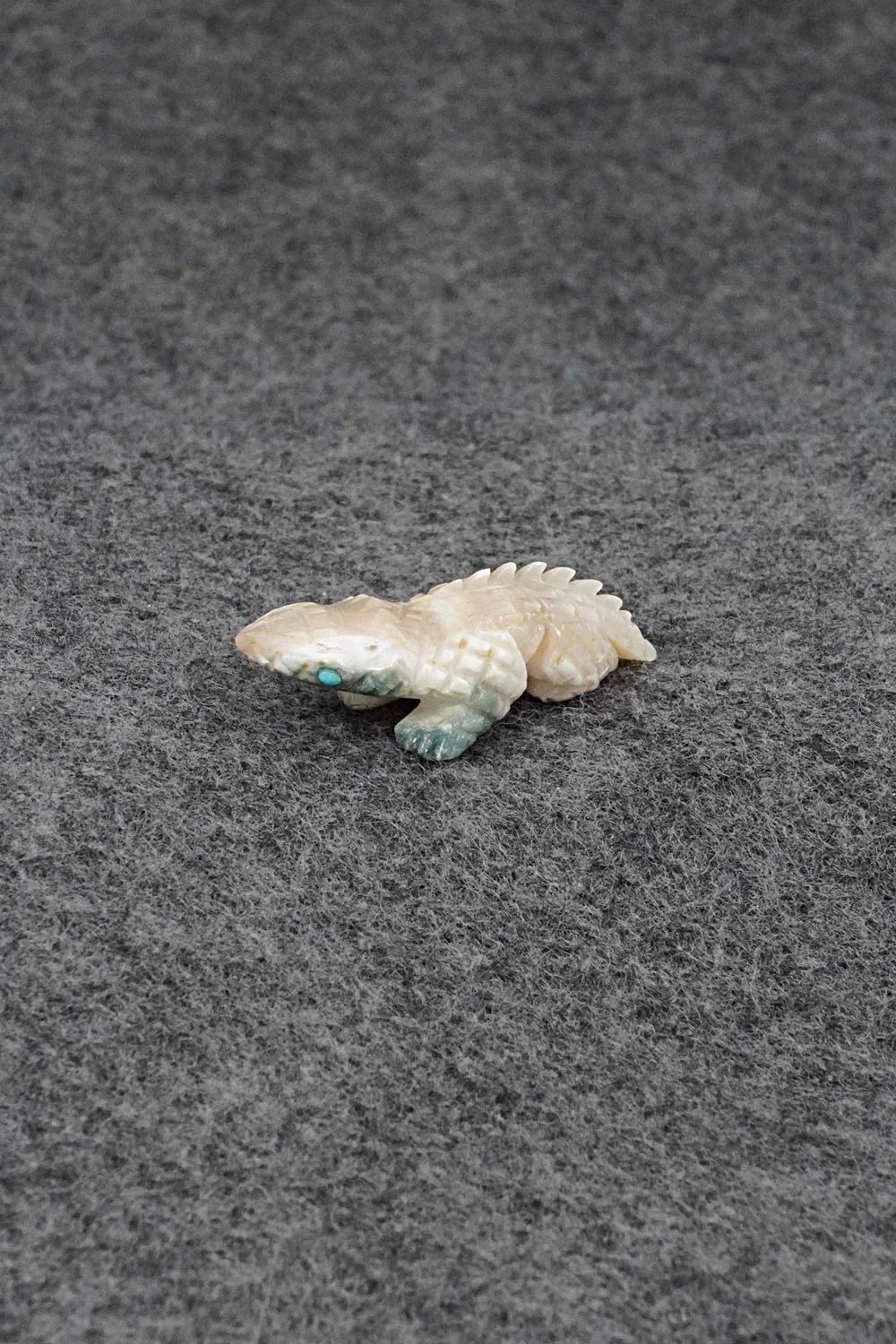Horned Toad Zuni Fetish Carving - Jonas Hustito
