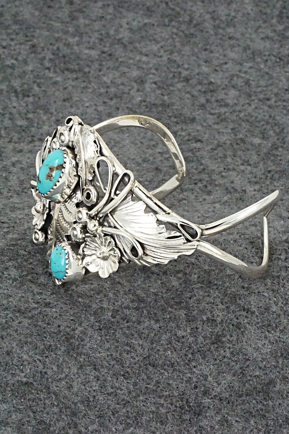 Turquoise & Sterling Silver Bracelet - Harry Yazzie