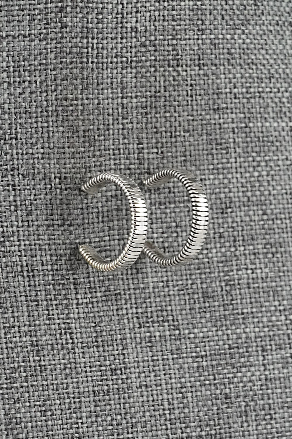 Sterling Silver Hoop Earrings - Elaine Tahe