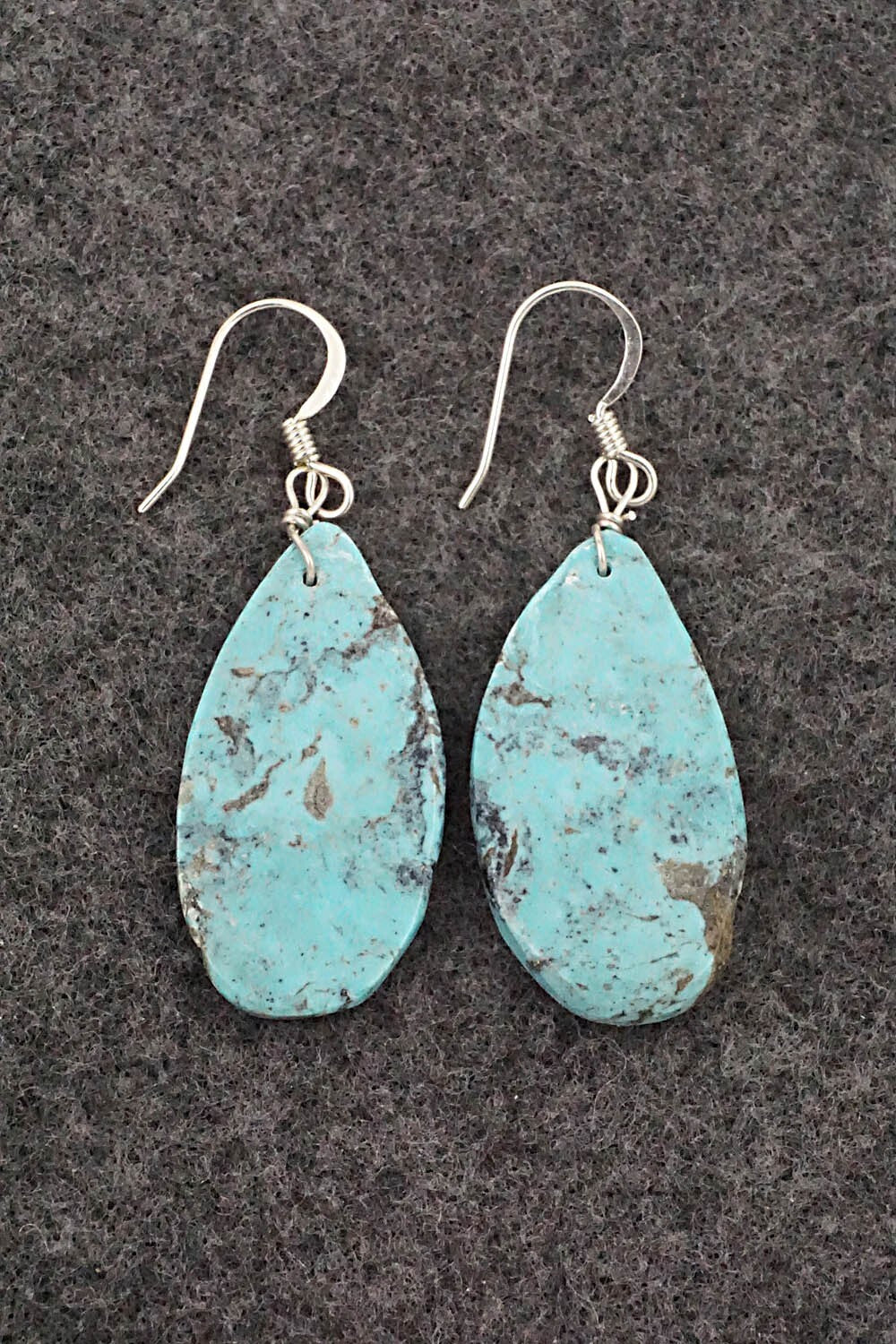 Turquoise & Sterling Silver Earrings - Joe Garcia