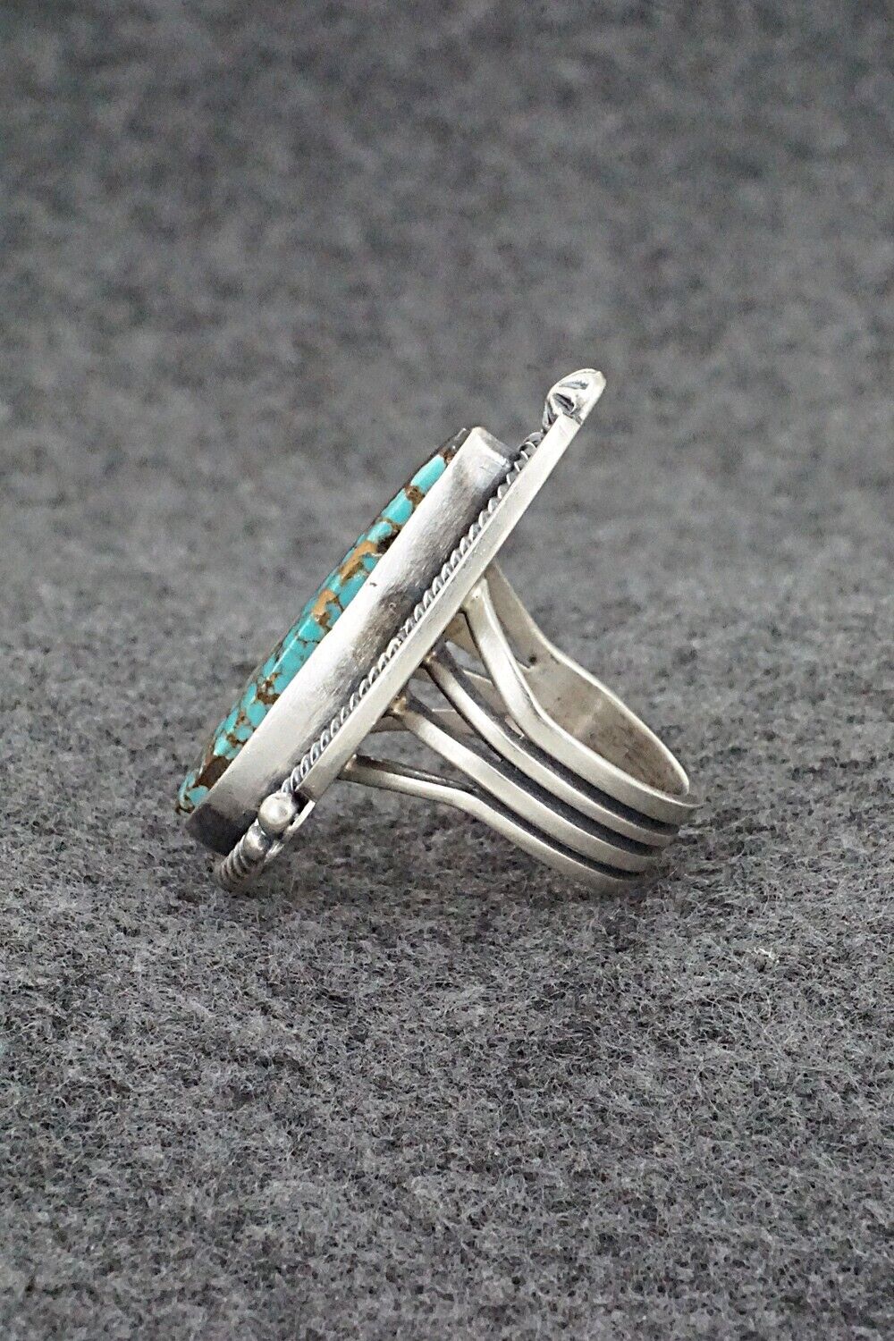 Turquoise & Sterling Silver Ring - Randy Boyd - Size 6.5