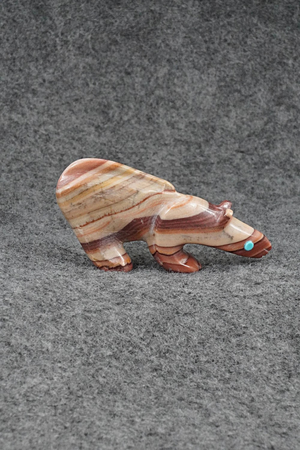 Mountain Lion Zuni Fetish Carving - Ronnie Lunasee