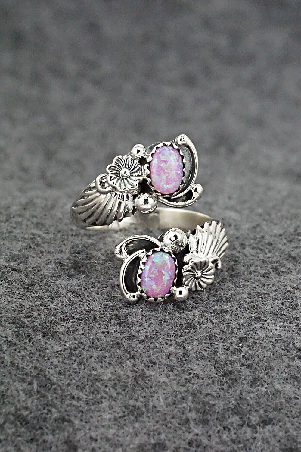 Opalite & Sterling Silver Ring - Etta Belin - Size 8