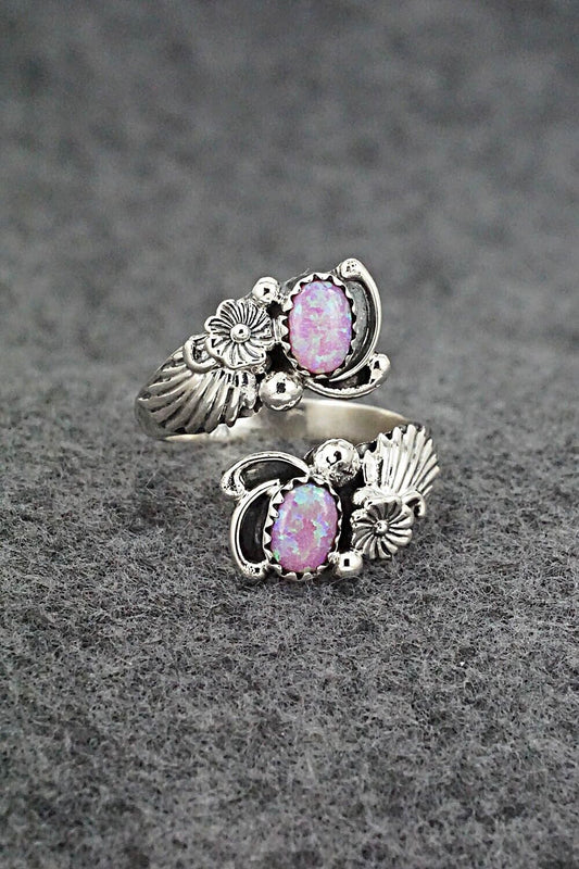 Opalite & Sterling Silver Ring - Etta Belin - Size 8