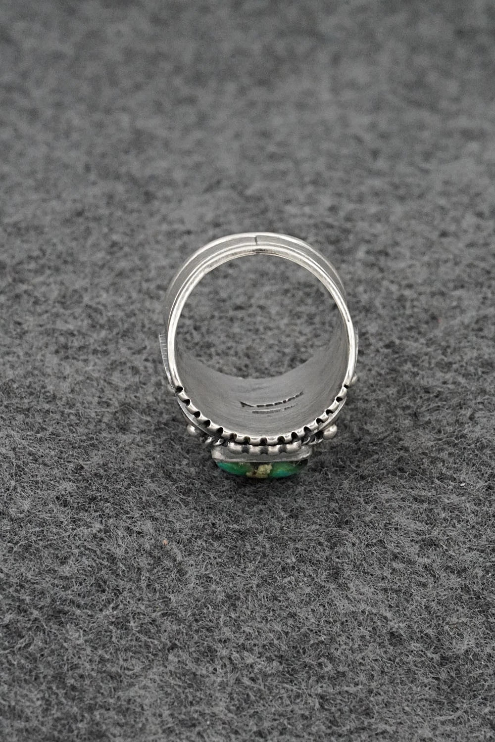 Turquoise & Sterling Silver Ring - Derrick Gordon - Size 7