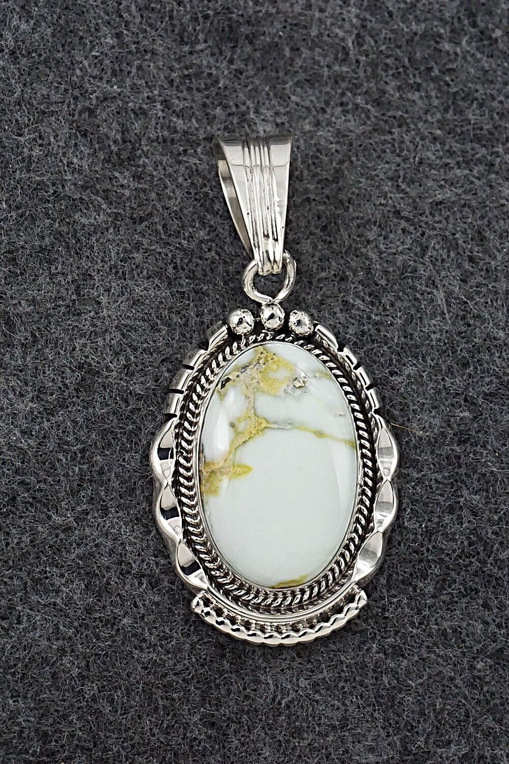 Variscite & Sterling Silver Pendant - Samuel Yellowhair