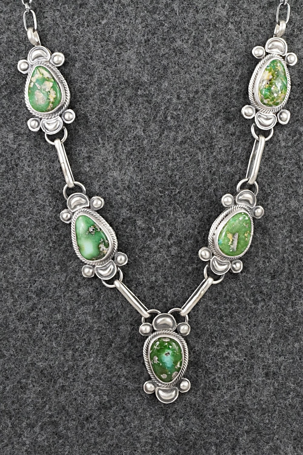 Turquoise & Sterling Silver Necklace - Derrick Gordon