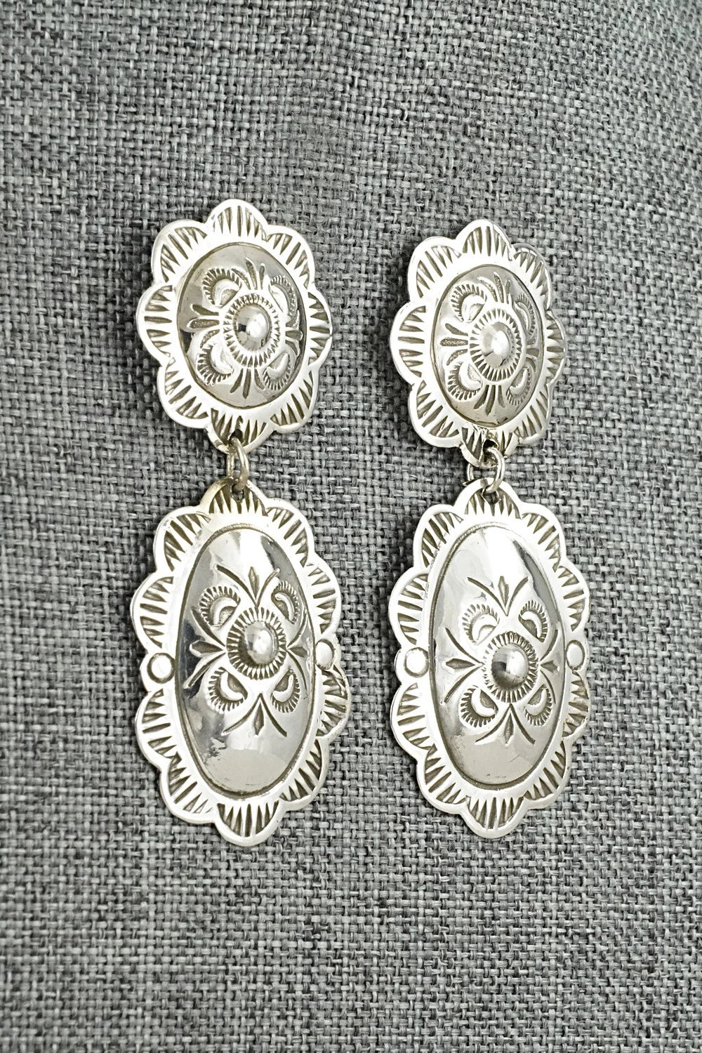 Sterling Silver Earrings - Bertha Begay