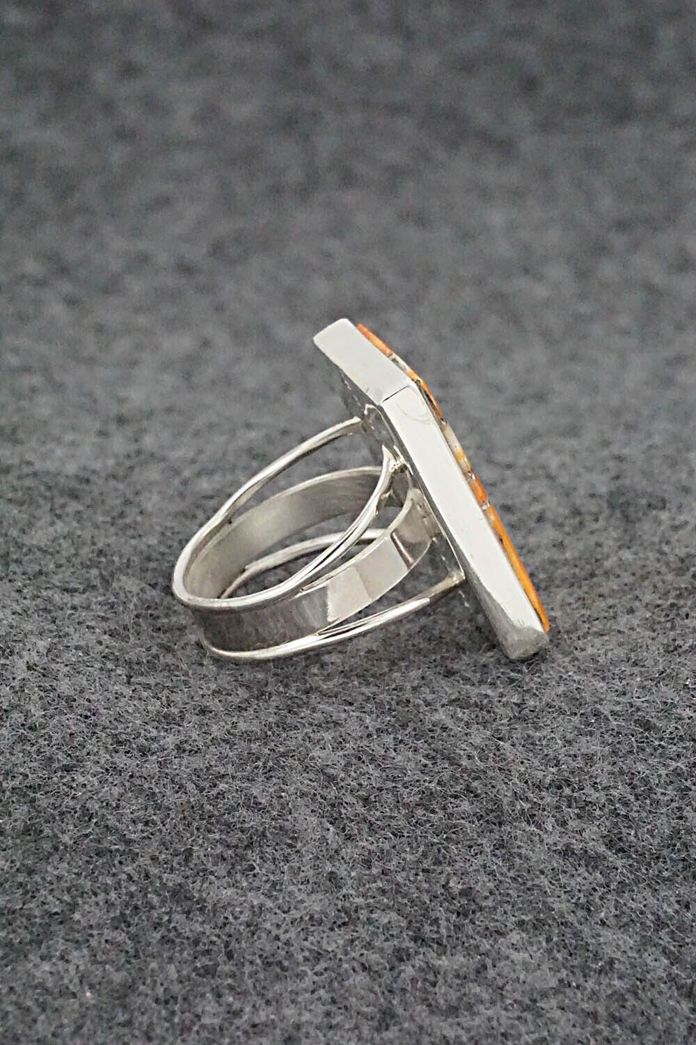 Spiny Oyster & Sterling Silver Ring - Harold Smith - Size 7.5