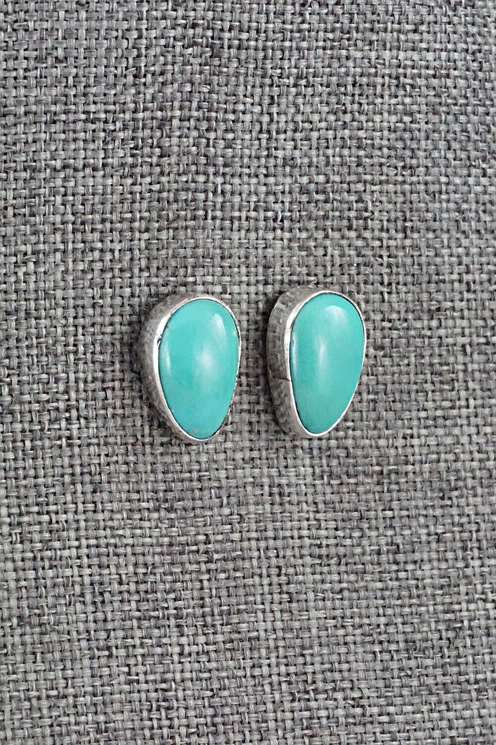 Turquoise & Sterling Silver Earrings - Marco Begaye