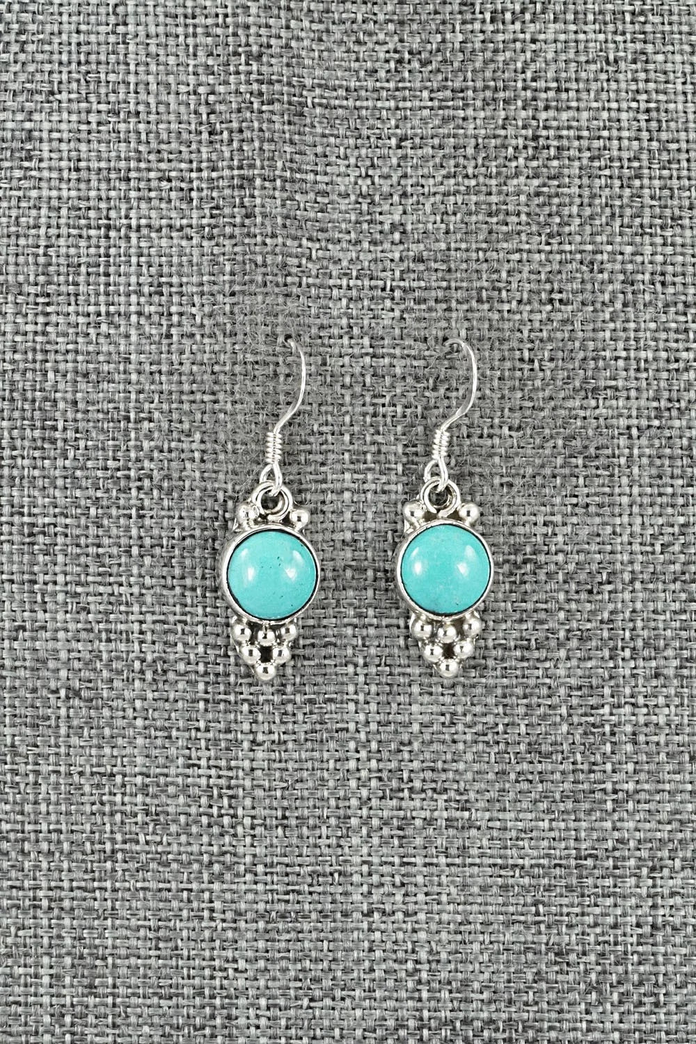 Turquoise & Sterling Silver Earrings - Isabell Yazzie