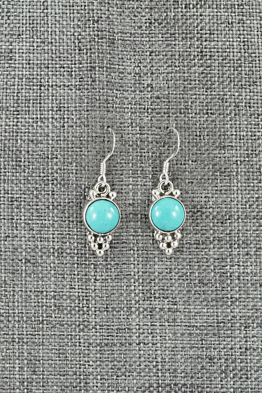 Turquoise & Sterling Silver Earrings - Isabell Yazzie