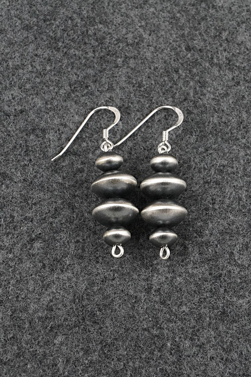 Sterling Silver Navajo Pearl Earrings - Preston Haley