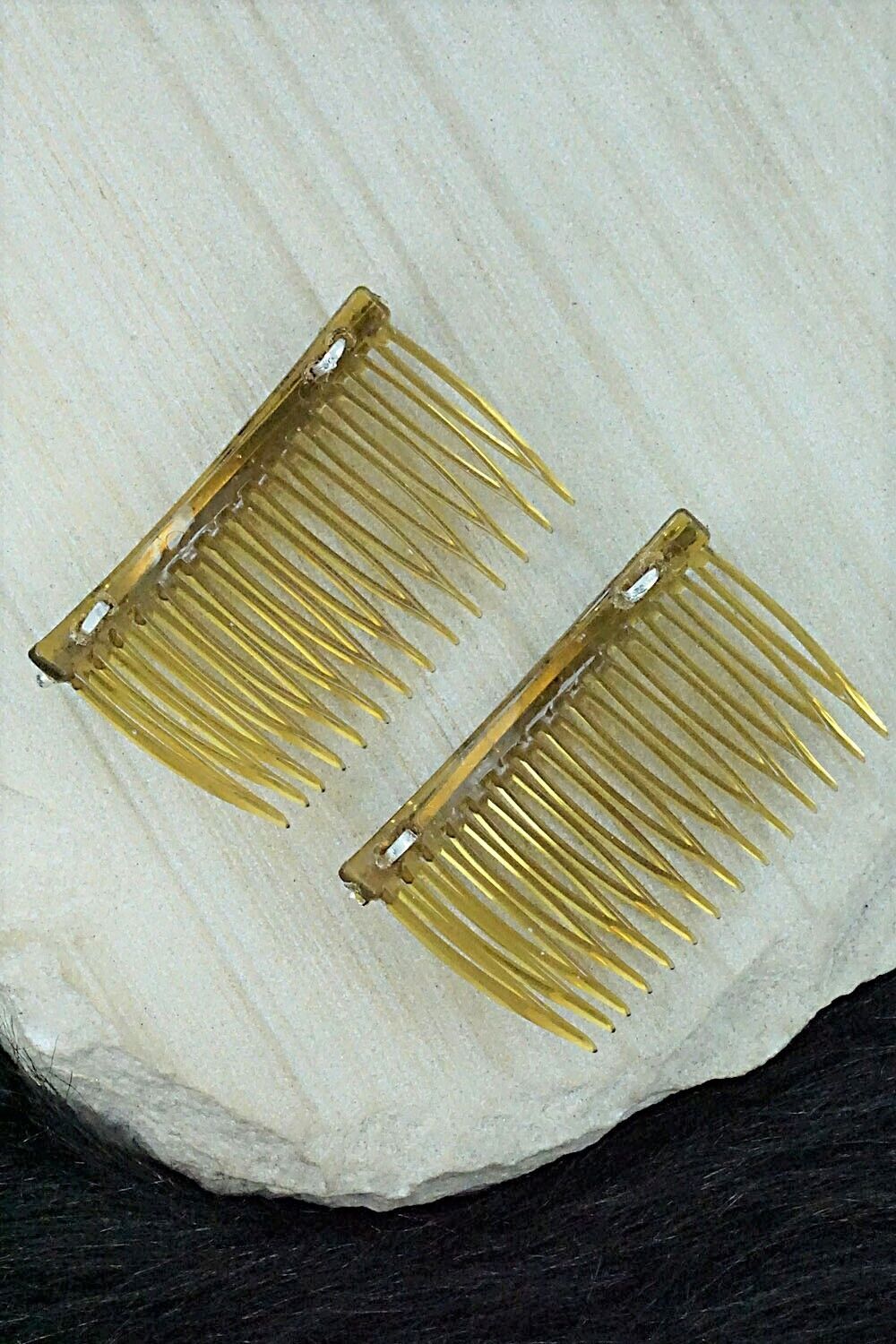 Turquoise & Sterling Silver Hair Combs - Jennifer Booqua
