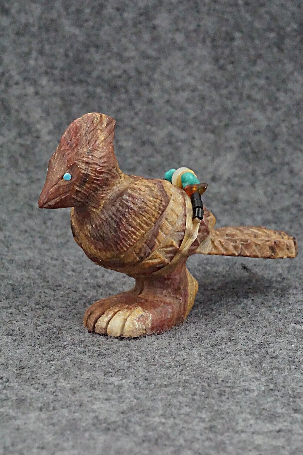 Roadrunner Zuni Fetish Carving - Douglas Martza