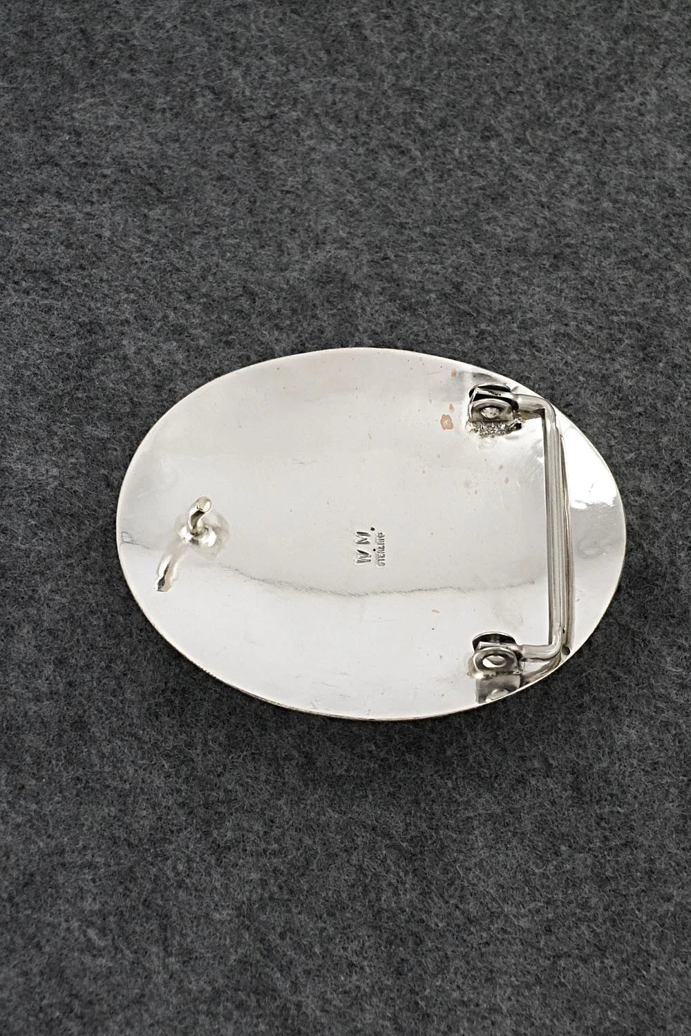 Turquoise & Sterling Silver Belt Buckle - Wilbert Muskett Sr.