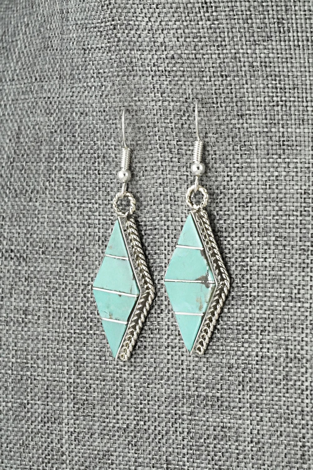 Turquoise & Sterling Silver Earrings - Andrew Enrico