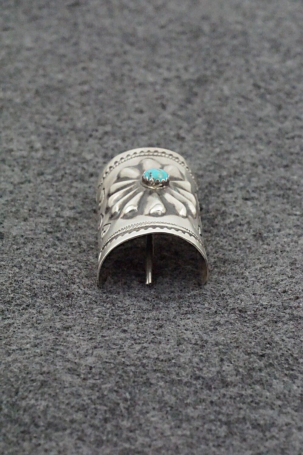 Turquoise & Sterling Silver Hair Pin - Arlene Soce
