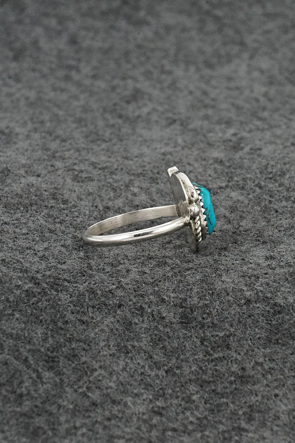 Turquoise & Sterling Silver Ring - Cody Nez - Size 8.5