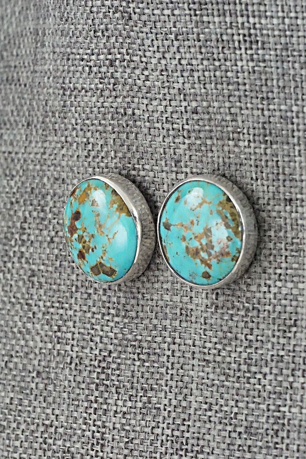 Turquoise & Sterling Silver Earrings - Marco Begaye