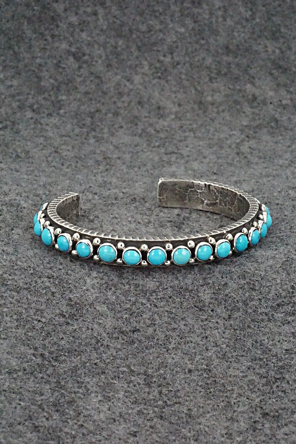 Turquoise & Sterling Silver Bracelet - Ernest Rangel
