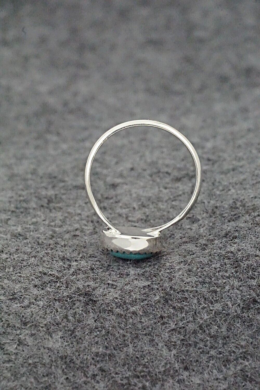 Turquoise & Sterling Silver Ring - Betty Hawthorne - Size 6.75