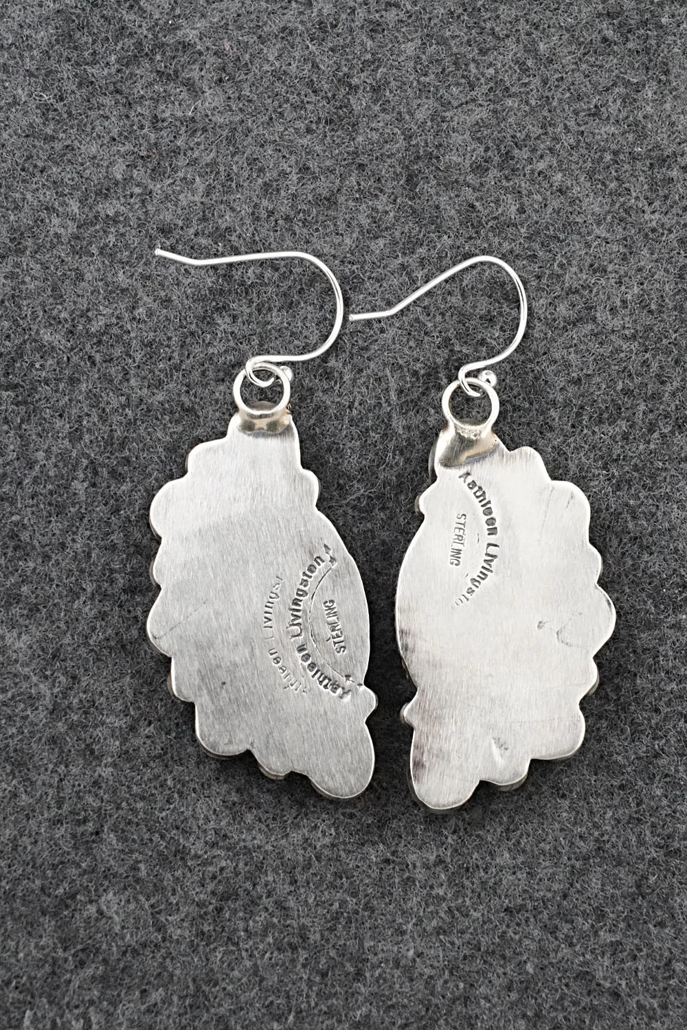 Turquoise & Sterling Silver Earrings - Kathleen Livingston