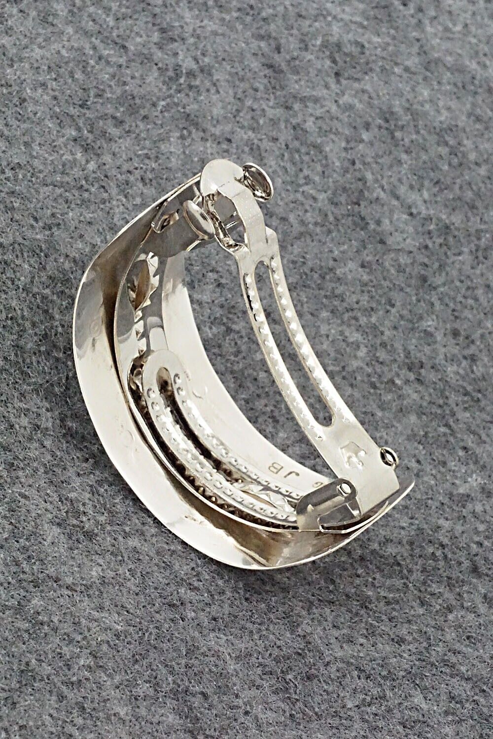 Coral & Sterling Silver Hair Barrette - Jolene Begay