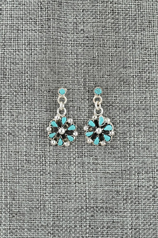 Turquoise & Sterling Silver Earrings - Tricia Leekity
