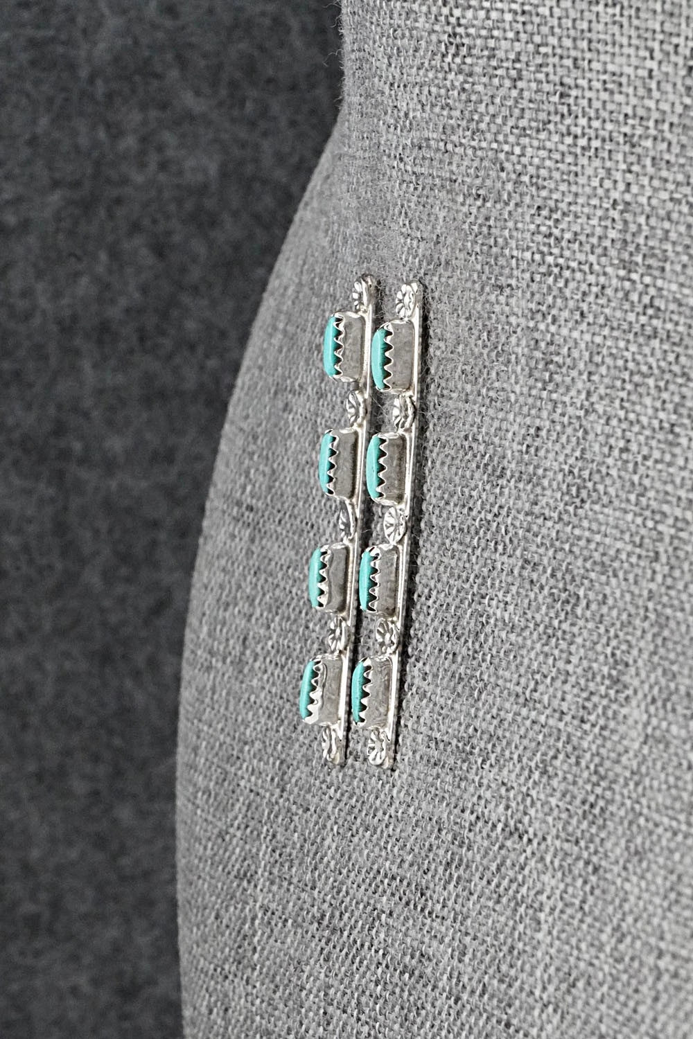 Turquoise & Sterling Silver Earrings - Murray Hannaweeka