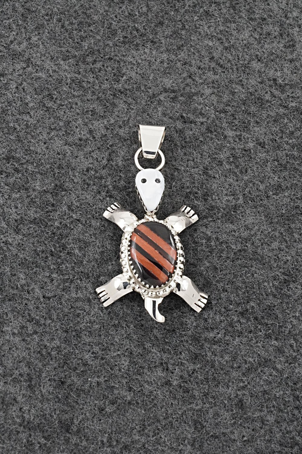 Multi-Stone & Sterling Silver Inlay Pendant - Wayne Haloo