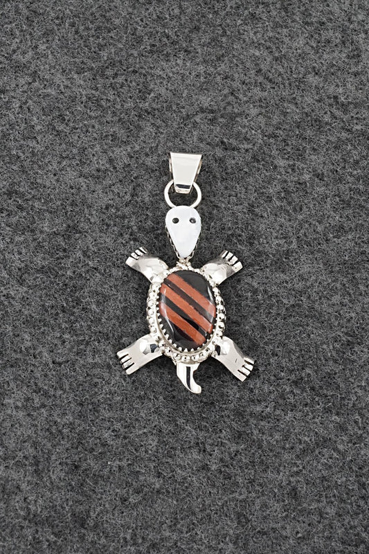 Multi-Stone & Sterling Silver Inlay Pendant - Wayne Haloo