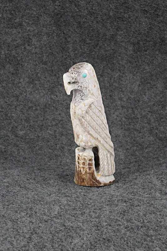 Eagle Zuni Fetish Carving - Garrick Weeka