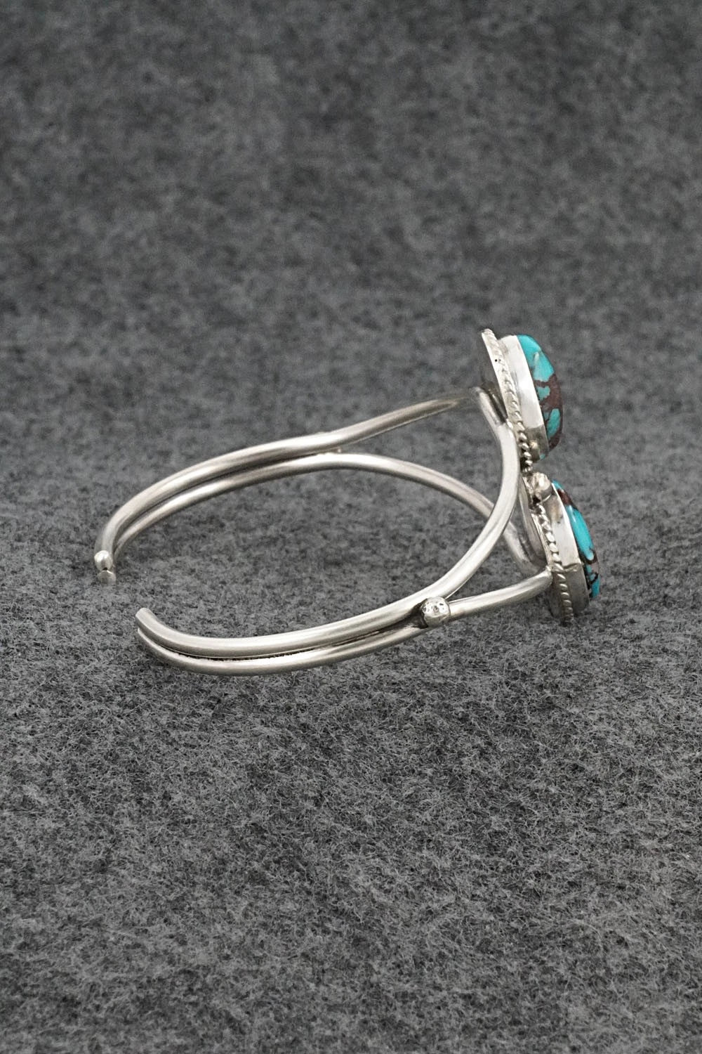 Turquoise & Sterling Silver Bracelet - Eugene Gruber