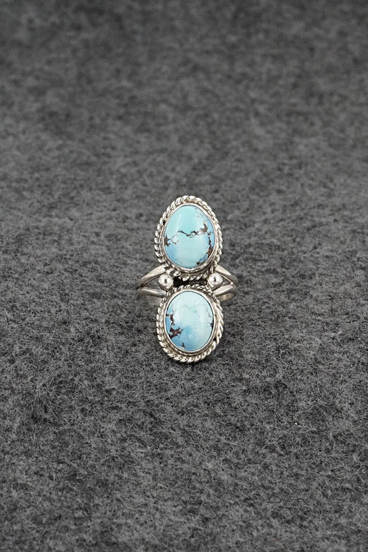 Turquoise & Sterling Silver Ring - Eugene Gruber - Size 5