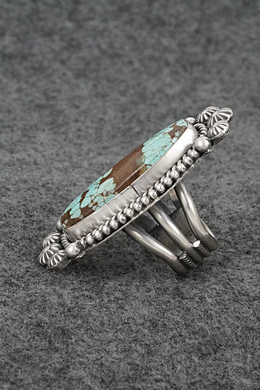 Turquoise & Sterling Silver Ring - Michael Calladitto - Size 9