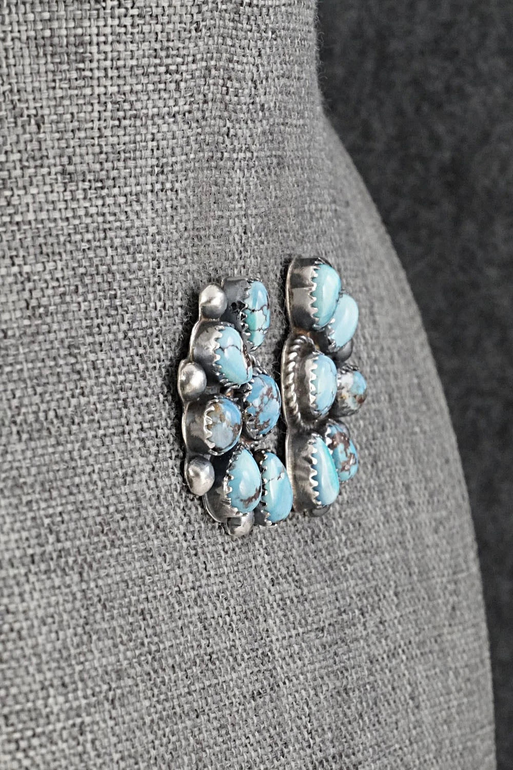 Turquoise & Sterling Silver Earrings - Phil Garcia