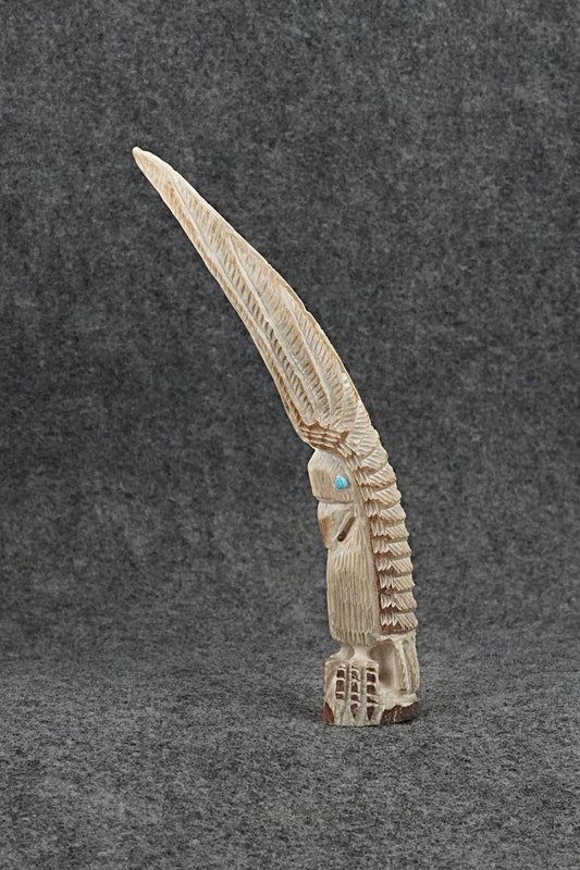 Eagle Zuni Fetish Carving - Garrick Weeka
