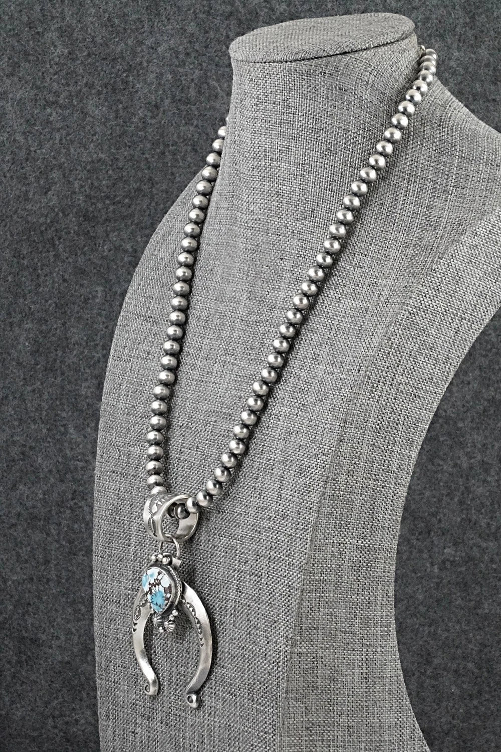 Turquoise & Sterling Silver Necklace - Samuel Yellowhair