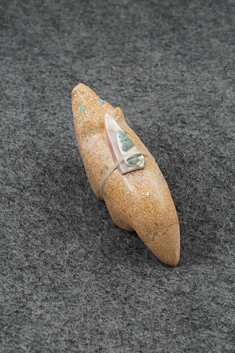 Wolf Zuni Fetish Carving - Delvin Leekya