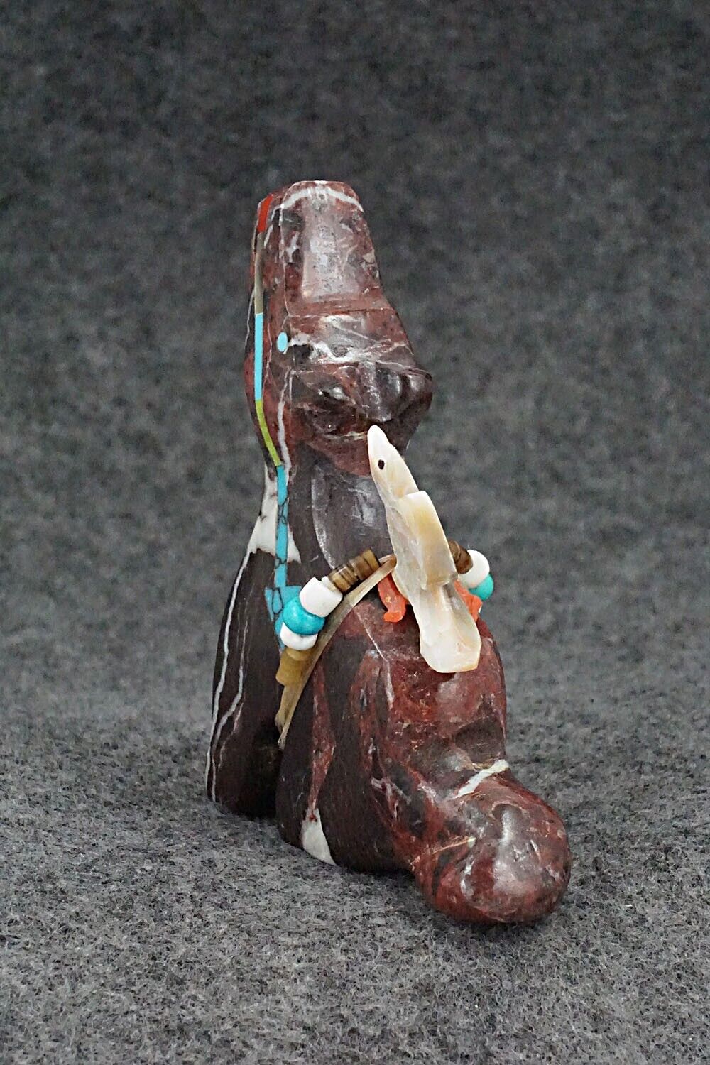 Wolf Zuni Fetish Carving - Fernando Laiwakete